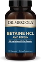Dr Mercola Betaine HCL & Pepsin, 90caps