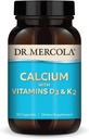 Dr Mercola Calcium with Vitamin D3 & K2, 30caps