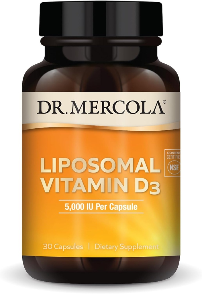 Dr Mercola Liposomal Vitamin D3, 5,000IU, 30caps