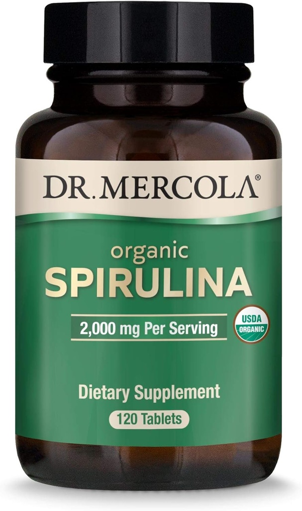 Dr Mercola Spirulina, Organic, 120tabs
