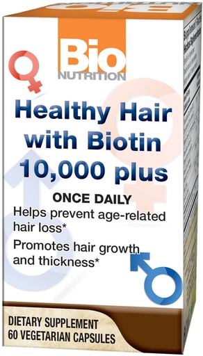 [329] BioNutrition Healthy Hair w/Biotin, 60caps
