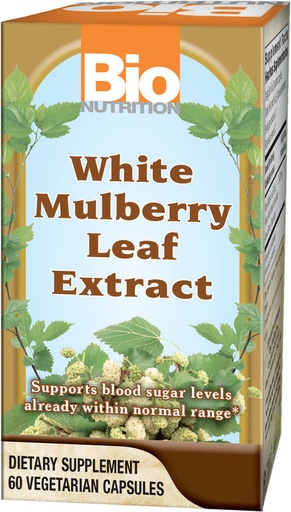 [355] BioNutrition White Mulberry Leaf, 60caps